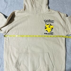 Kid Gap Pokemon Pikachu Beige Hoodie. Size 14/16